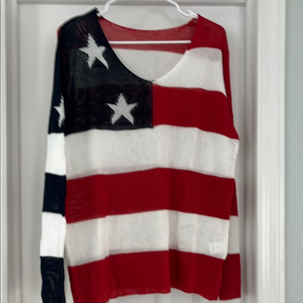 Patriotic Striped Sweater